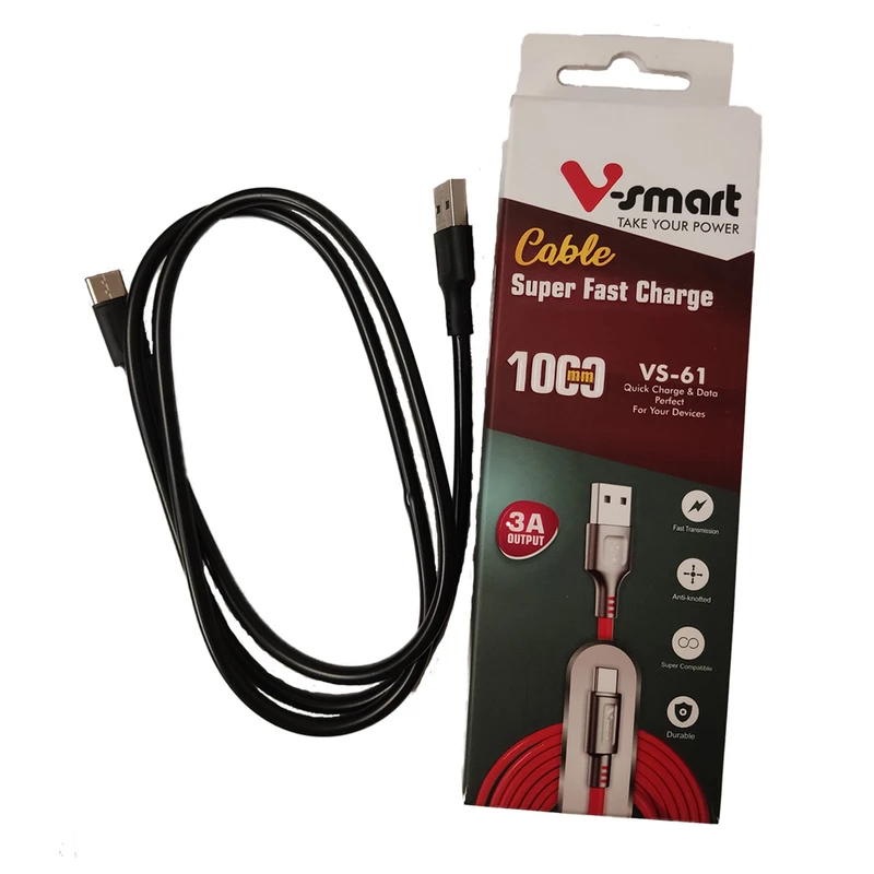 کابل تبدیل USB به USB-C وی اسمارت مدل VS-61 طول 1 متر